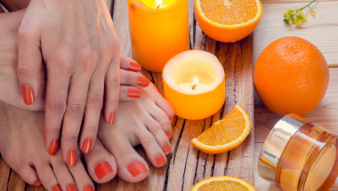 Заздравете ноктите с портокалов сок