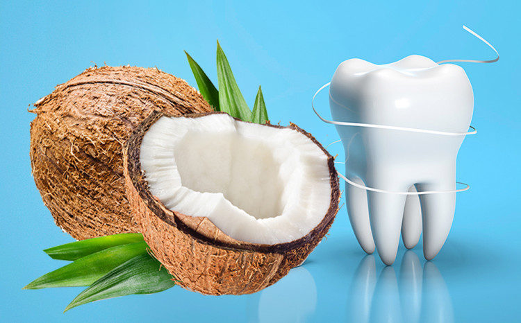 Кокосовото  масло намалява образуването на зъбен налеп